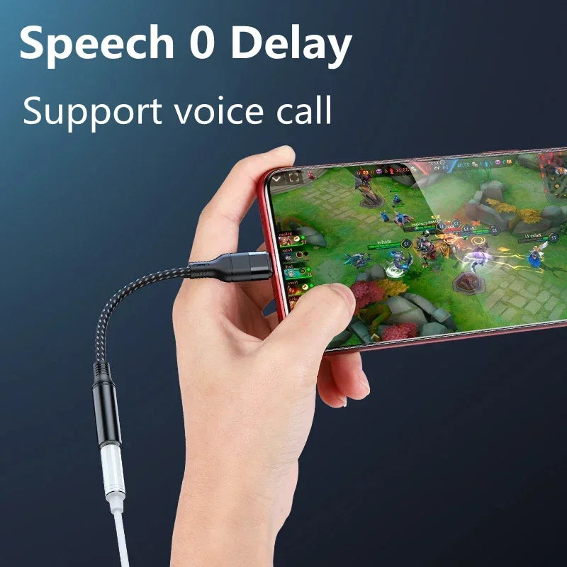 Suitable for Samsung Type-C conversion 3.5 socket headphones Note10/20/S20/S21 adapter cable DAC Blue News