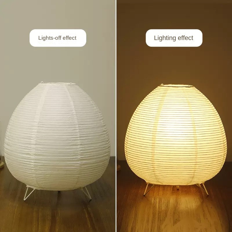 Creative Personality Lantern Table Lamp, Japanese Style Noguchi Paper Ambient Light, Cottage Caf&eacute; Night Light