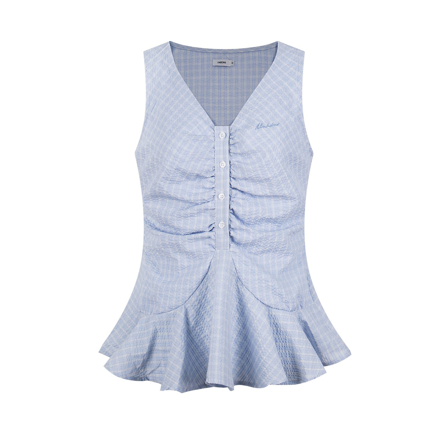 Women's Twisted Knit Detail Fitted V-Neck Casual Short Sleeve Solid Color Minimalist T-Shirt