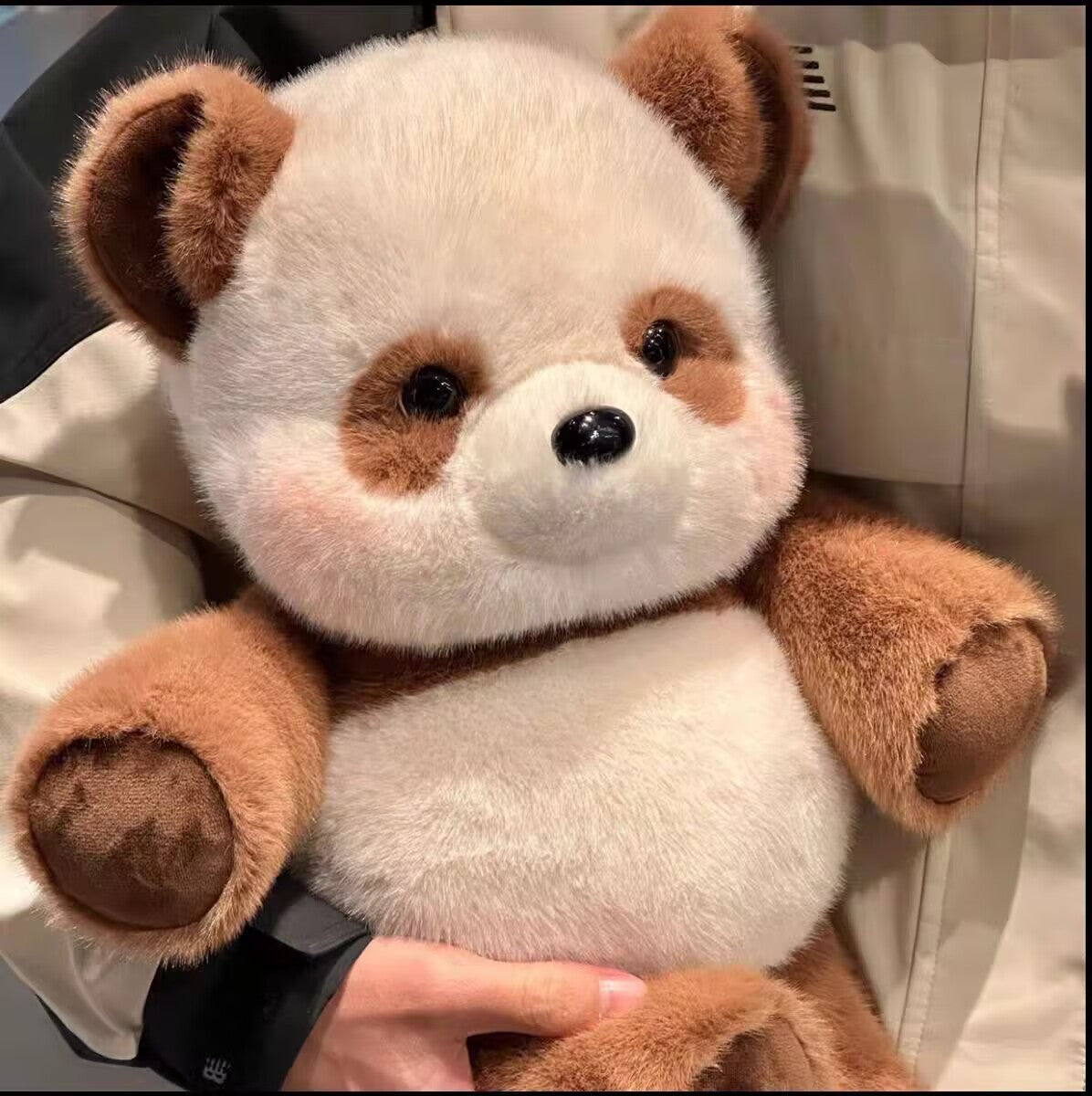 Cute Running Panda Plush Toy, Adorable Panda Stuffed Animal, Kids' Birthday Gift, Soothing Plush Doll