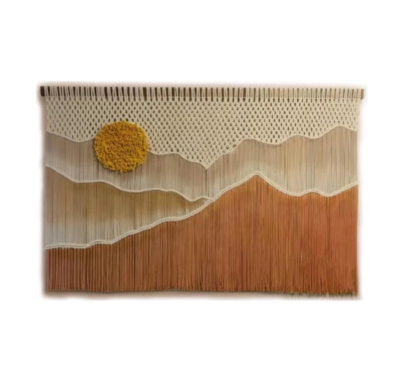 Hand dyed landscape tapestries decorative paintings woven pendants wall carpets