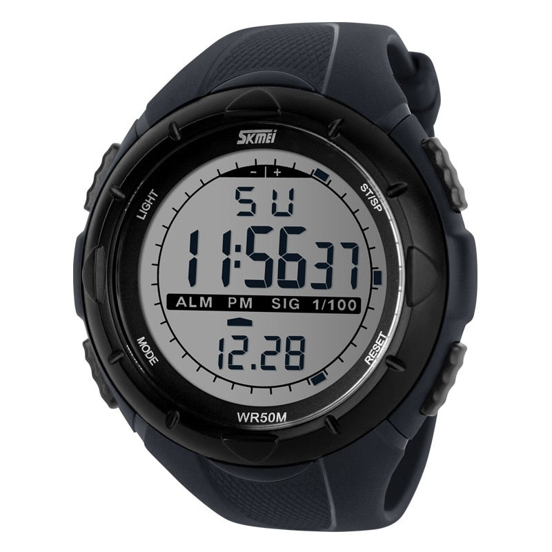SKMEI 1025  Fashion Simple Sport watch Men Military Watches Alarm Clock Shock Resistant Waterproof Digital Watch reloj hombre