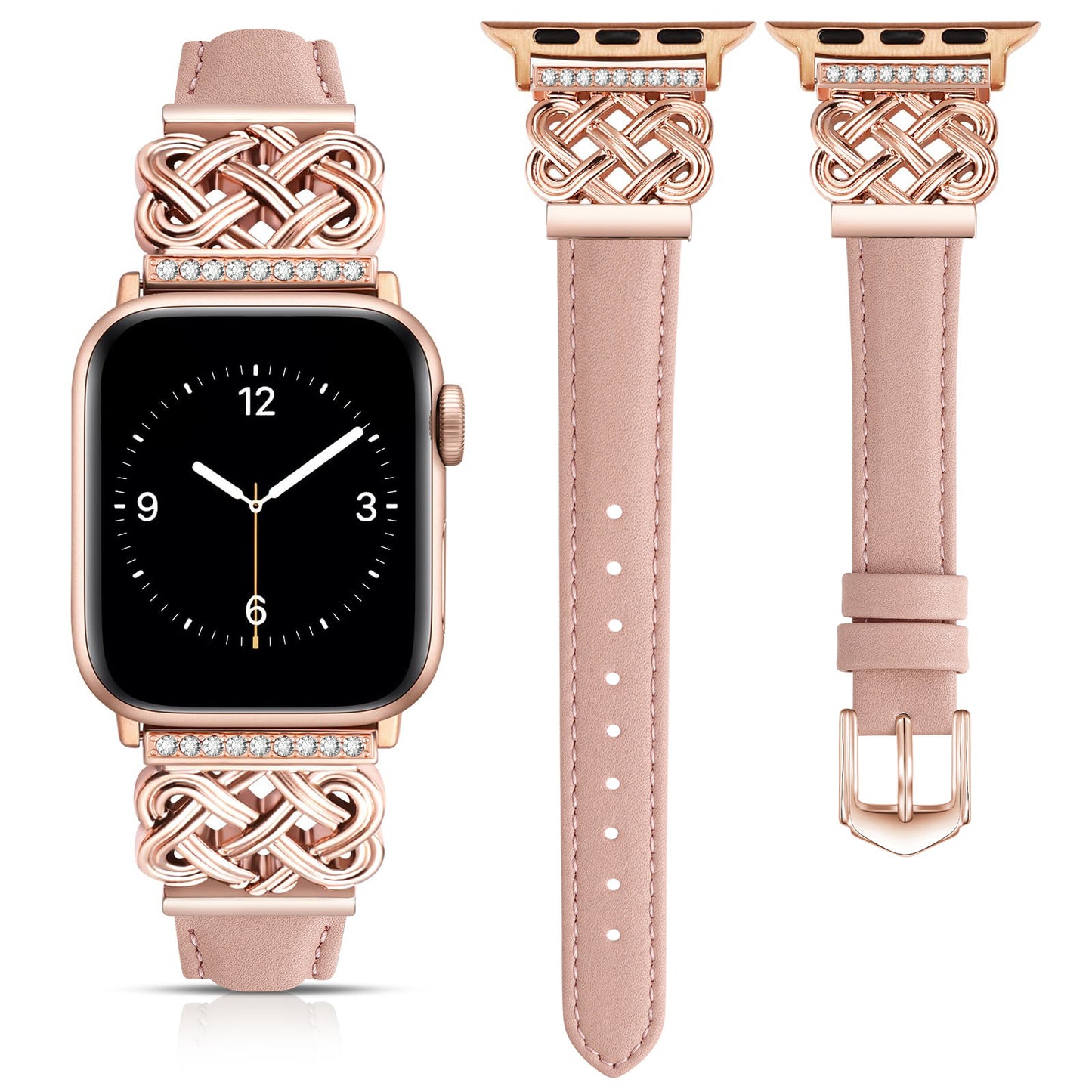 Strap Compatible with Apple Watch Band iWatch S10/SE98765 Metal Ultra-thin Watch Band