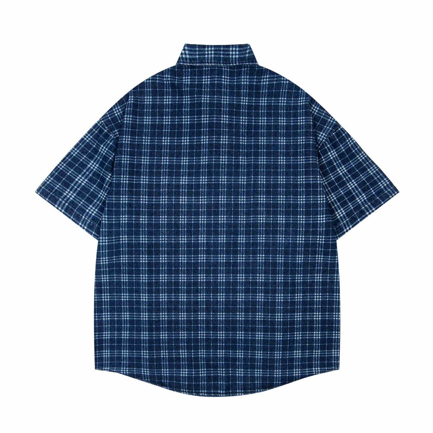 Multi element embroidery short sleeved shirt