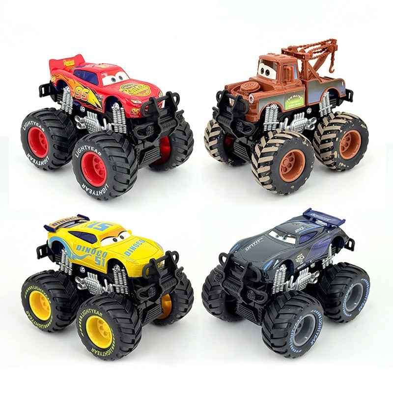 Racing Car Cars Diecast McQueen Mater Dual Inertia Assist Off-Road Alloy Vehicle Kids Toy Boy 4WD