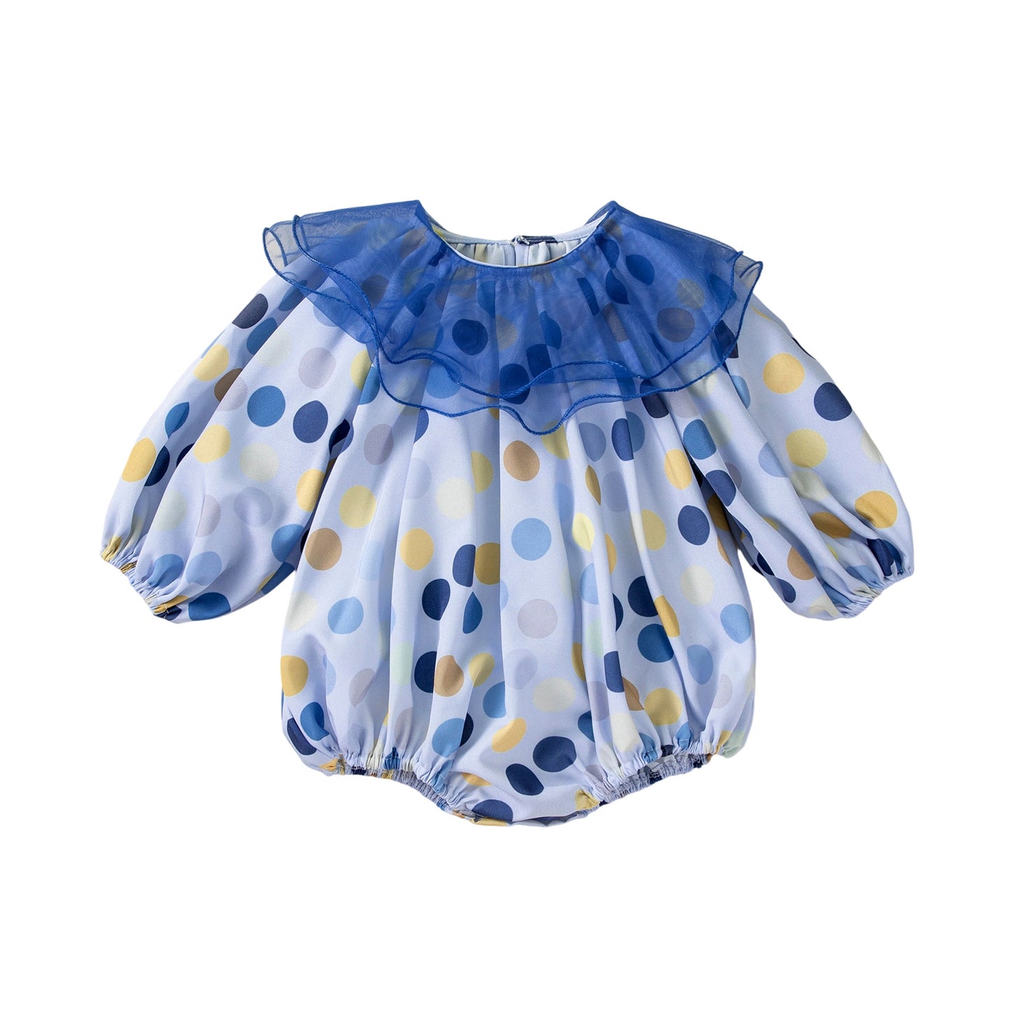 Spring and Autumn New Style Clothing, Long Sleeve Onesie with Polka Dots, Cute and Stylish Baby Romper