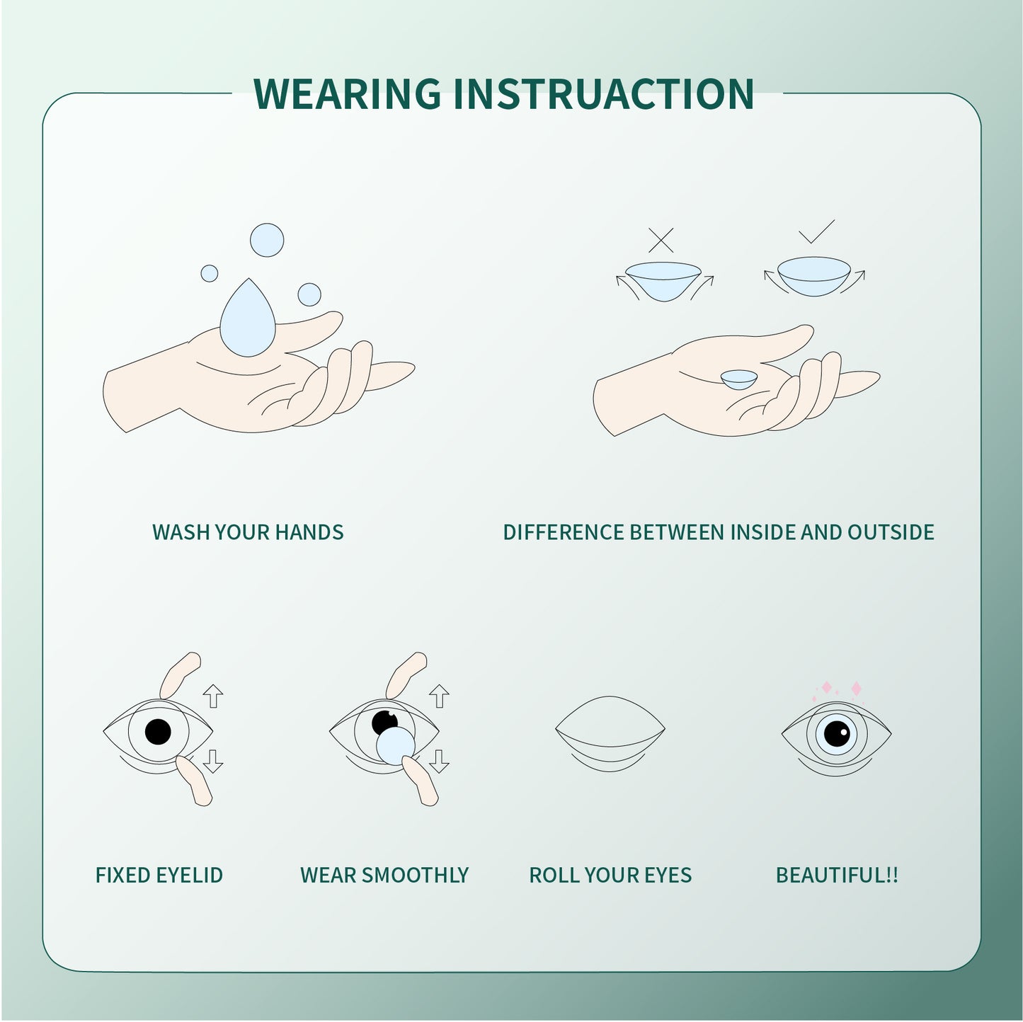 1Pcs FDA Certificate Eyes Beautiful Pupil Colorful Girl Cosplay Contact Lenses Gray