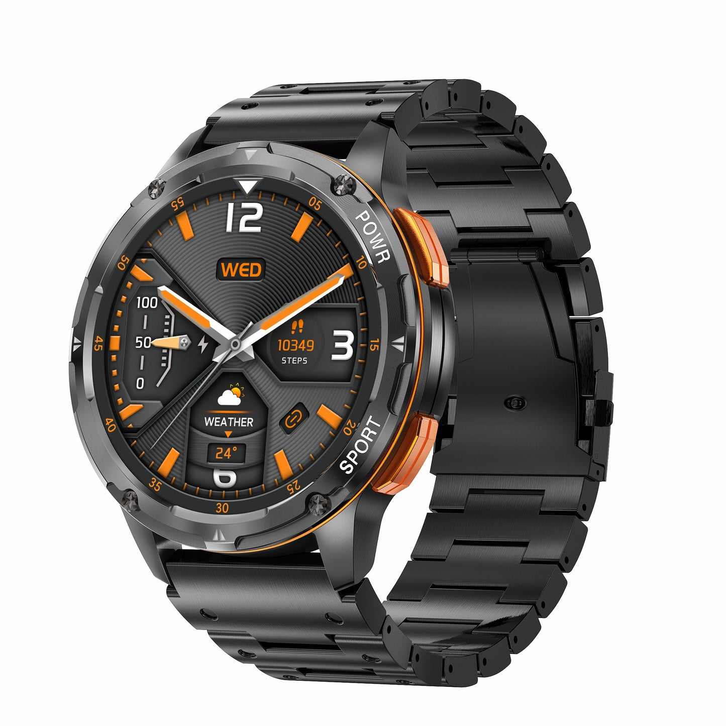 AK59 smart watch HD AMLOED screen heart rate blood pressure blood oxygen health monitoring Bluetooth call