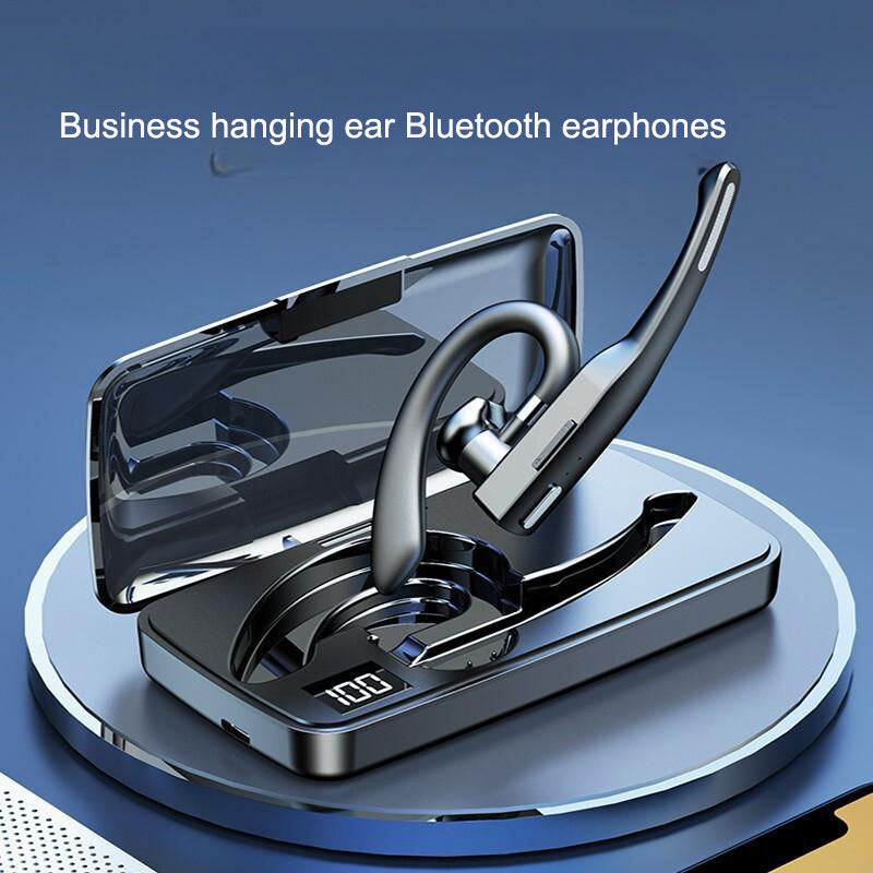 Ear hanging Bluetooth earphones, single ear wireless car call noise cancelling earphones, ear hanging type
