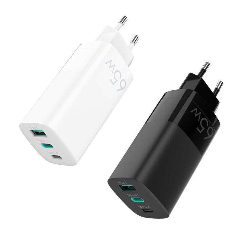 Vilips GAN 65W USB C Charger Quick Charge QC4.0 QC PD3.0 Type C Fast USB Charger For Macbook Pro iPhone Samsung Huawei