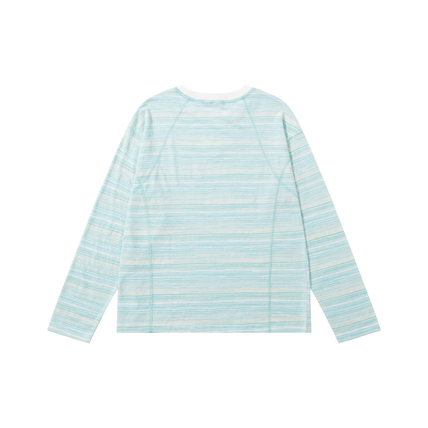 Loose and versatile striped long sleeved T-shirt for women's casual wear