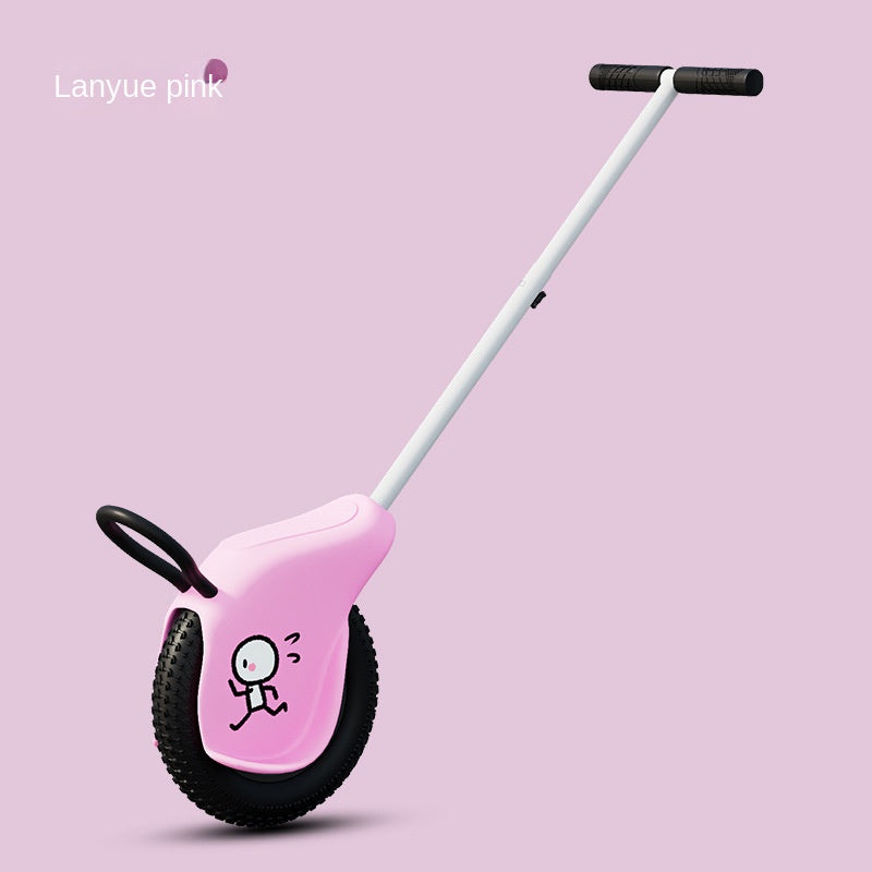 Single Wheel Stroller Kids Toy Car Parent-Child Ride-on Vehicle Competitive One-Wheel Off-road Baby Walker for Boys and Girls