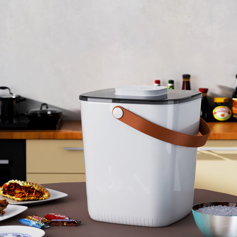 Intelligent Vacuum Rice Bucket Charging Section Fresh Grain Storage Bucket 13L
