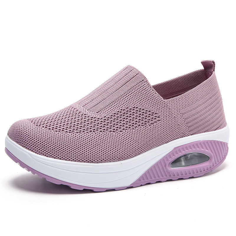 Slip-On Women's Shoes with Thick Air Flyknit Soft Sole