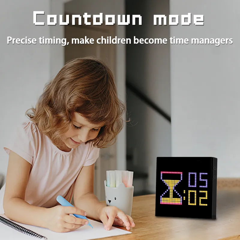 Pixel screen Bluetooth DIY point control screen alarm clock time screen wall-mounted LED pixel light full color dynamic smart DIy