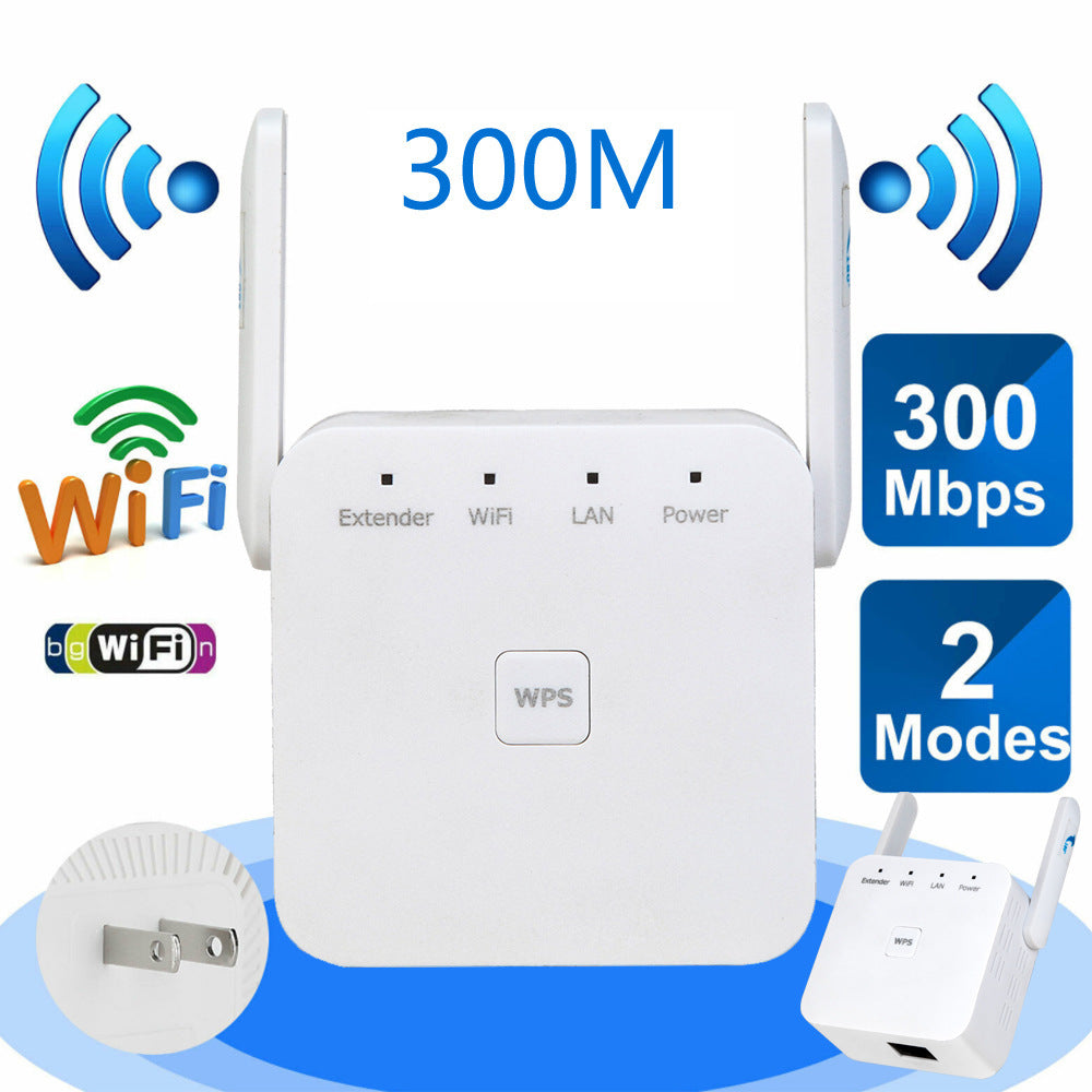 300M WiFi Range Extender Signal Booster Wireless Repeater WPS Router WiFi Signal Amplifier