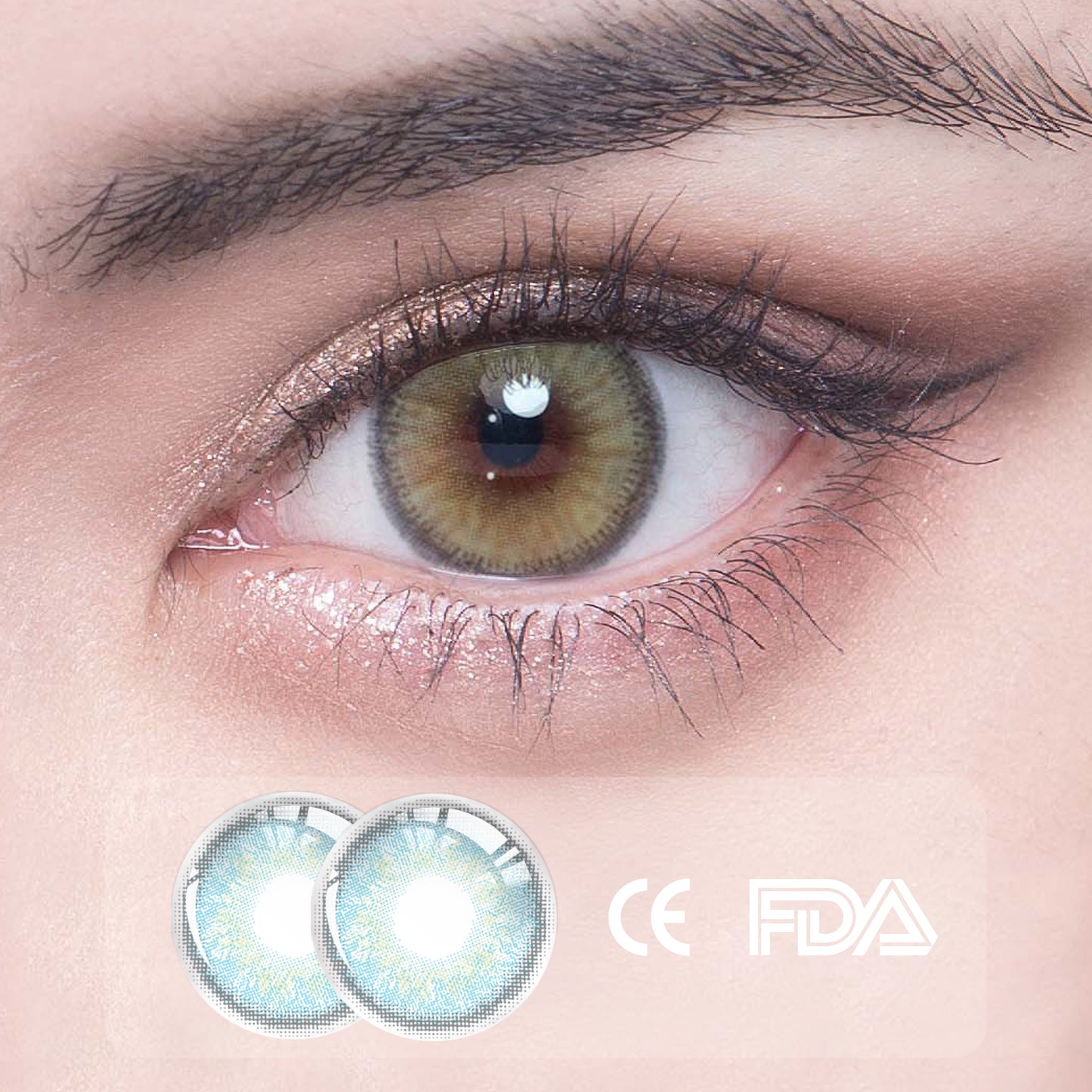 1Pcs FDA Certificate Eyes Beautiful Pupil Colorful Girl Cosplay Contact Lenses