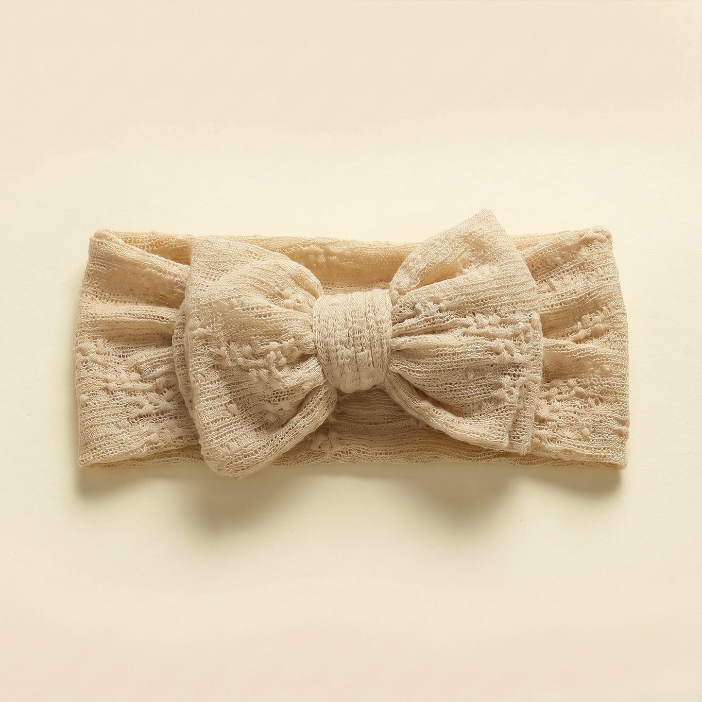 Children's hair accessories baby double layered bow lace mesh bow headband