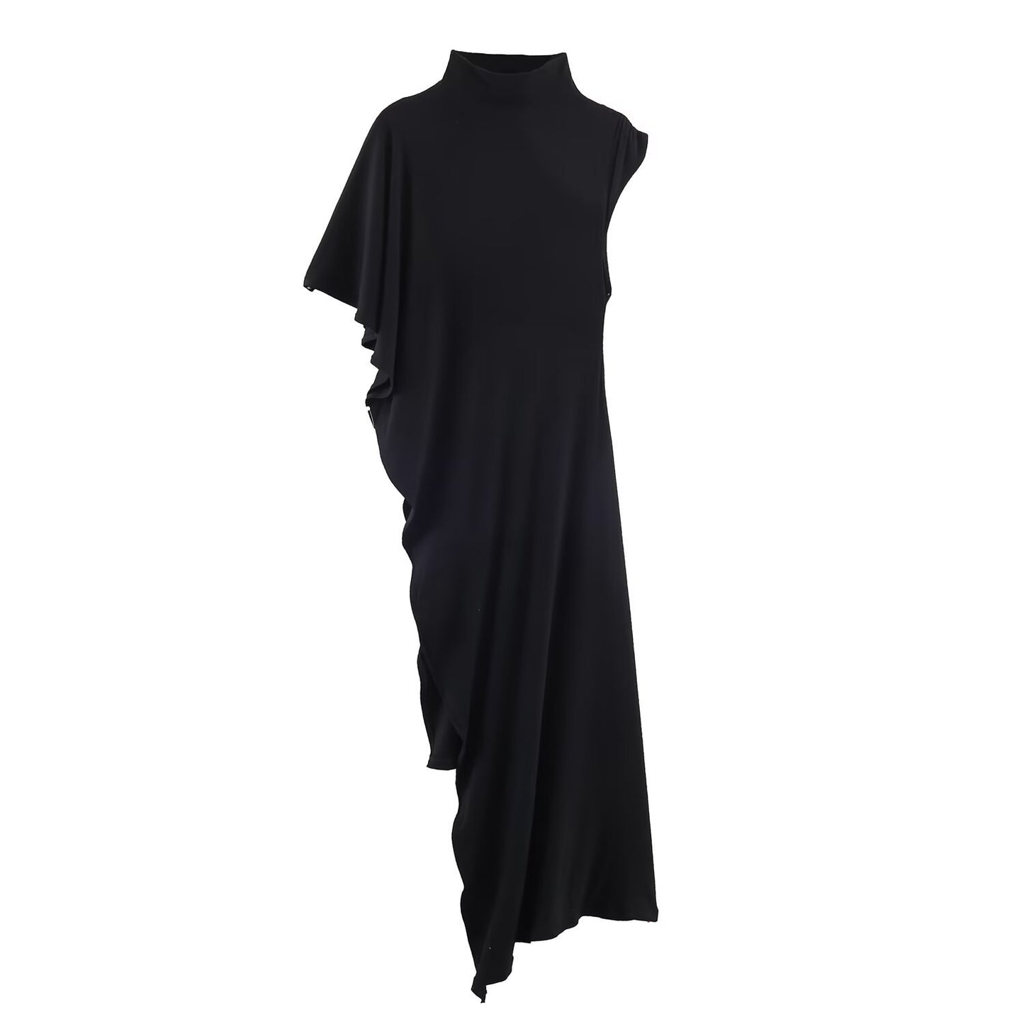 Asymmetric pleated top with light mature style