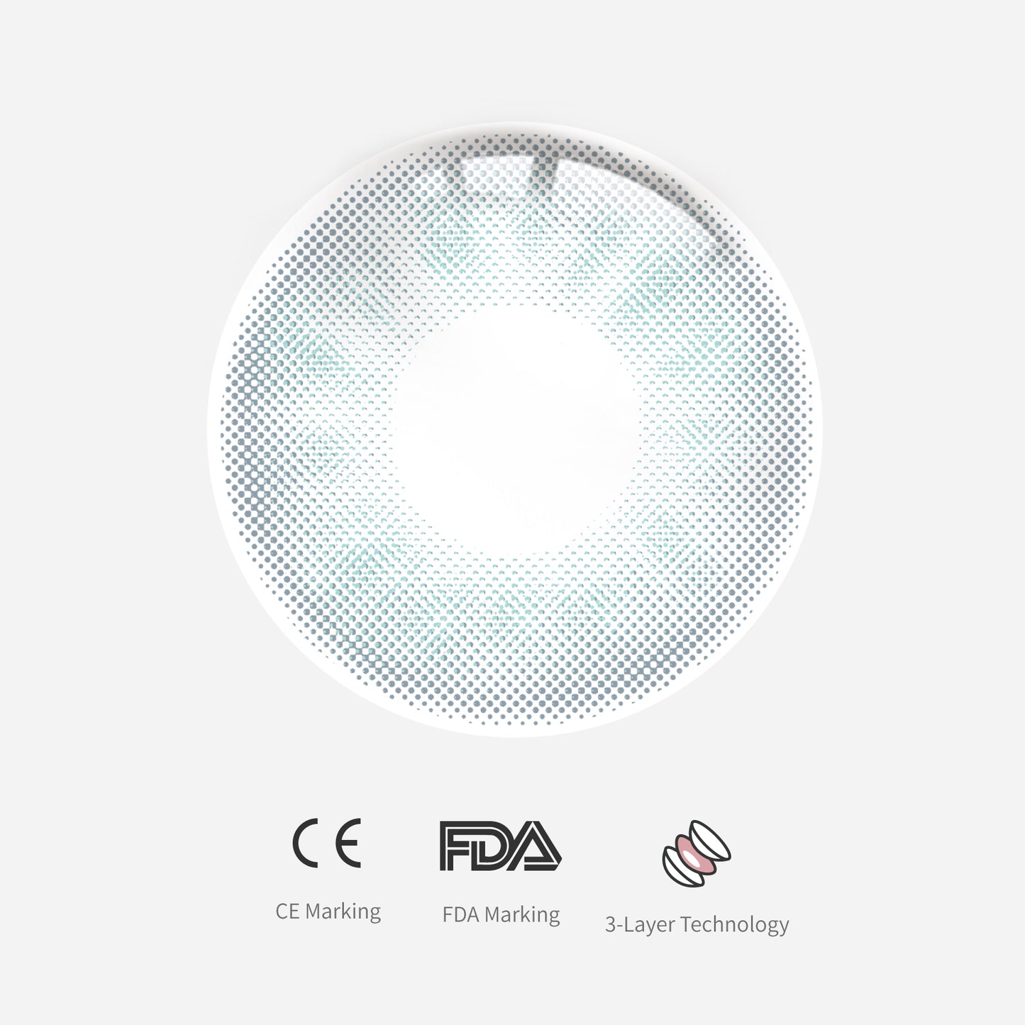 1Pcs  FDA Certificate Eyes Beautiful Pupil Colorful Girl Cosplay Contact Lenses