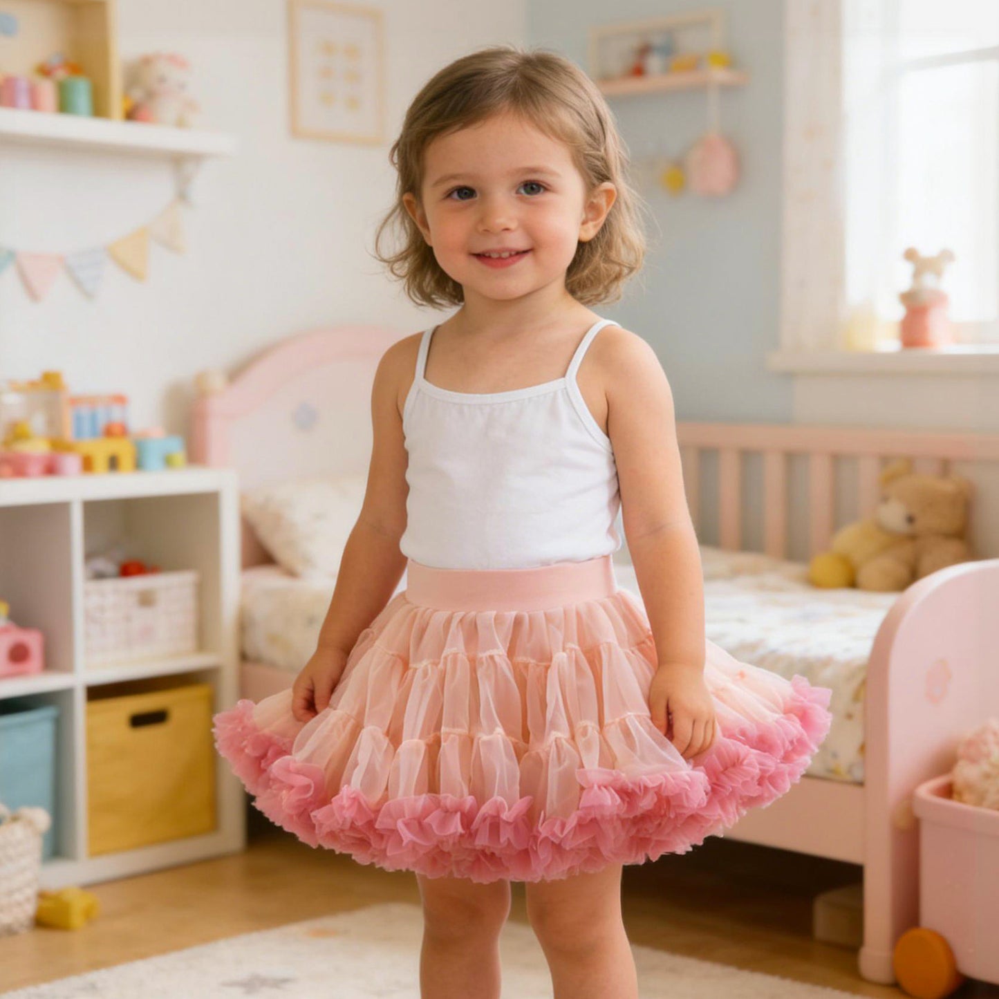 Girls Tutu Skirt Summer New Style Children's Tulle Skirt Girl Puffy Short Skirt Birthday Princess Dress
