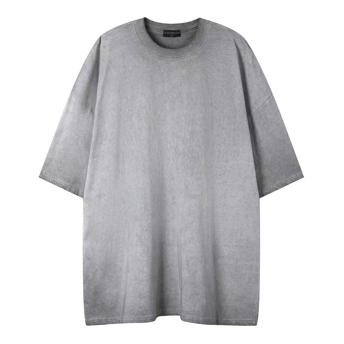 Plain washed old short sleeves