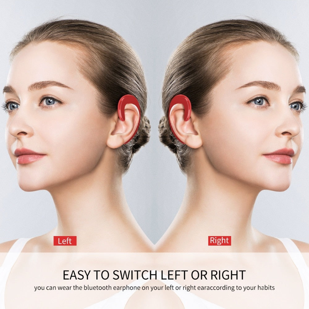 S103  Bluetooth 4.1 Earphone Bone Conduction Earhook Wireless Sport Headphone Hands-free Headset with Mic For iPhone Samsung
