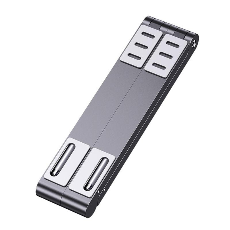 3 In 1  Foldable Laptop Holder Adjustable Aluminum Tablet Desktop Holder For Phone/iPad/Laptop Notebook Cell Phone Holder Stand Support