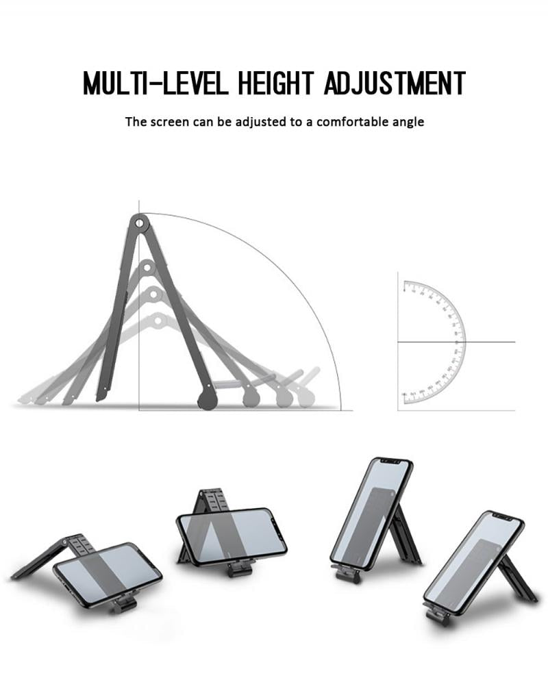 3 In 1  Foldable Laptop Holder Adjustable Aluminum Tablet Desktop Holder For Phone/iPad/Laptop Notebook Cell Phone Holder Stand Support