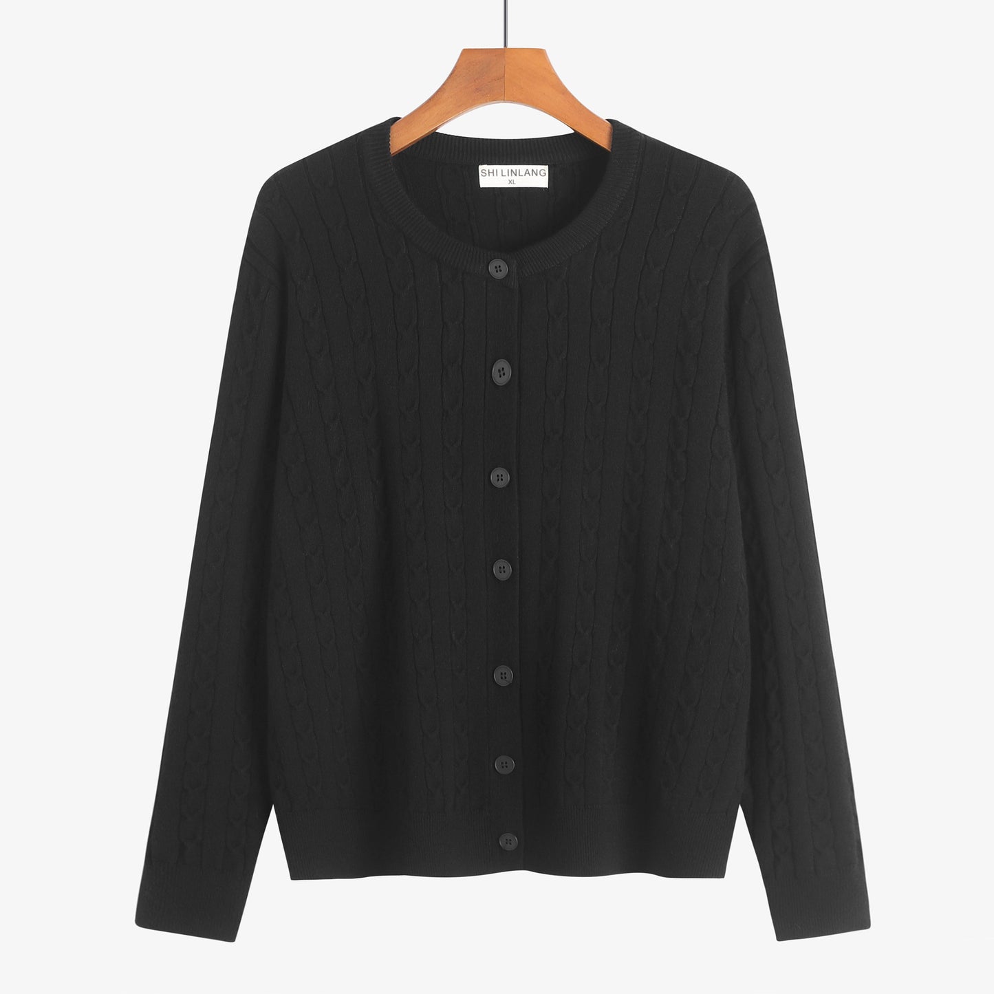 Retro Style Knit Cardigan Sweater Coat for Women, Casual Office Wear, Oversized Fit, Long Sleeve, Pullover Design