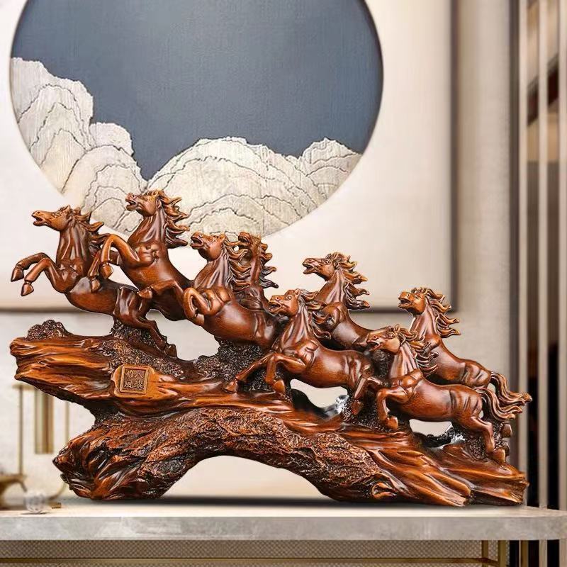 Craftsmanship Resin Feng Shui Ornament Office Boss Desk