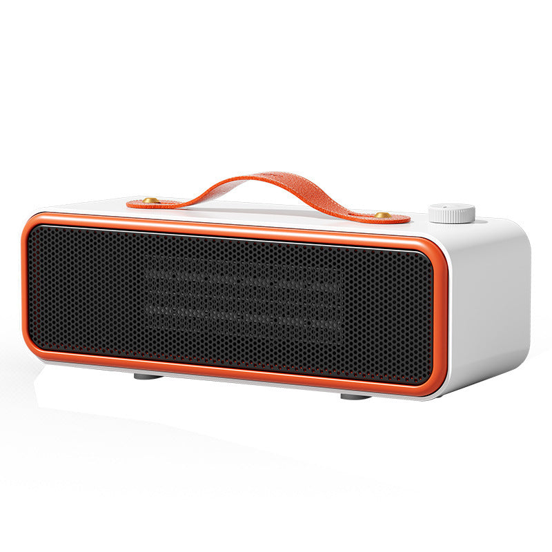 Desktop Heater Compact Quiet Electric Warm Air Fan for Home and Office Use Low Power Consumption Energy Efficient Small Size Silent Operation