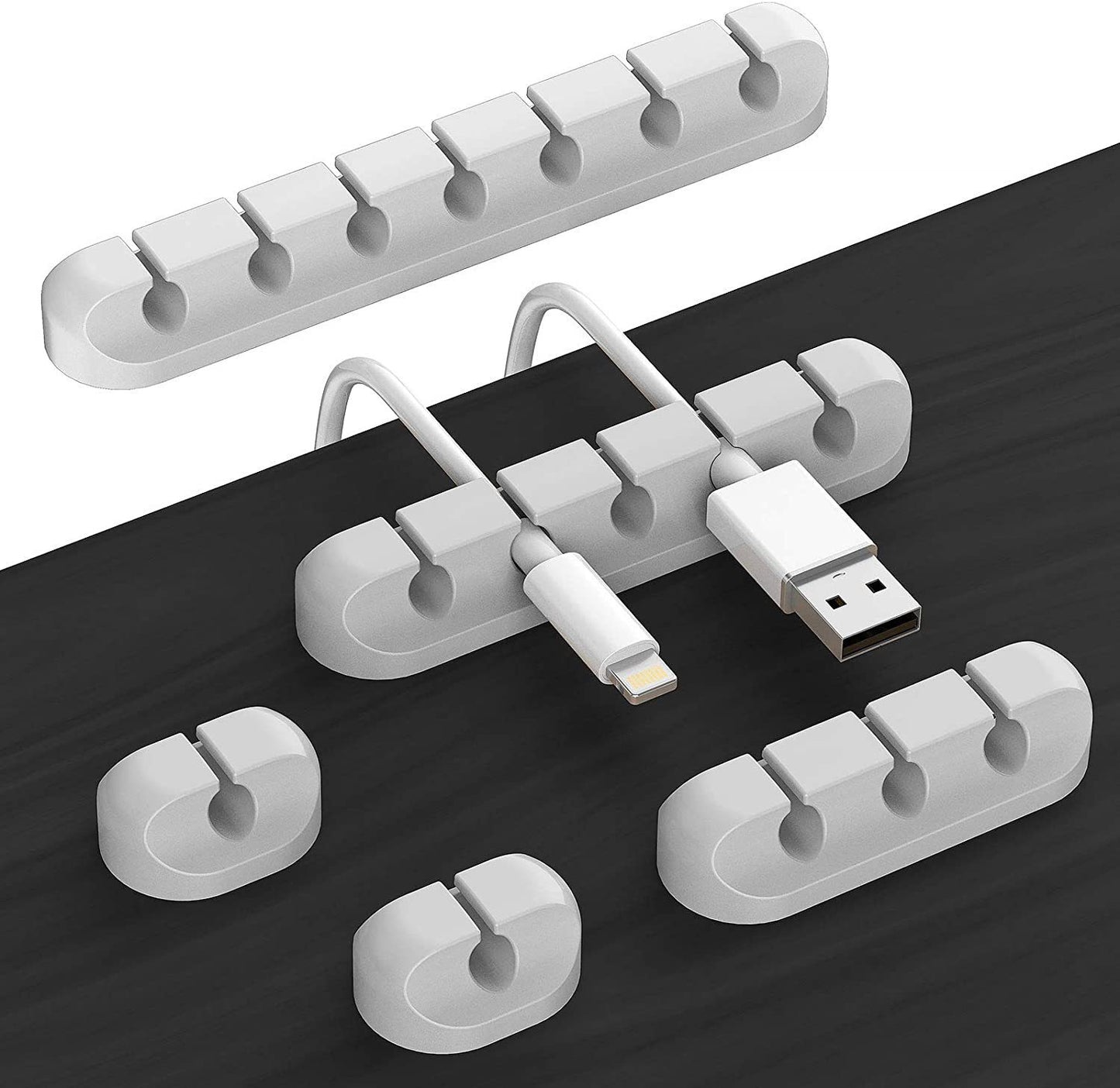 Creative silicone storage hub charging cable organize data cable holder mobile phone desktop cable organizer