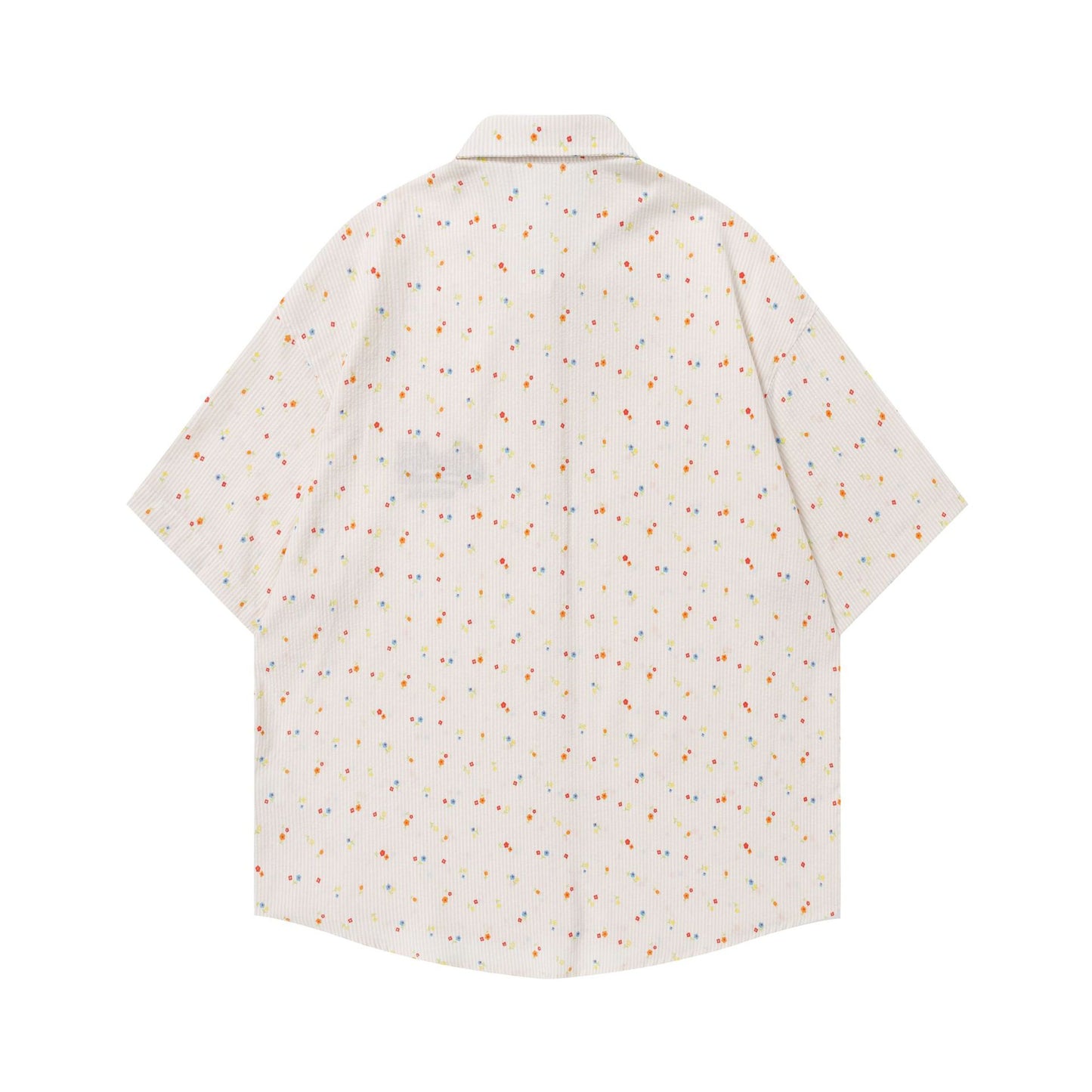 Embroidered contrasting tie short sleeved