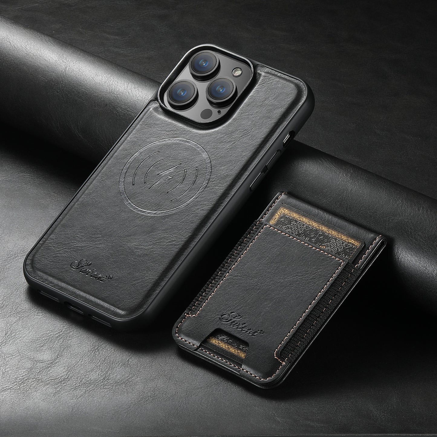 Applicable iPhone 15 Pro Max Card Slot Phone Case