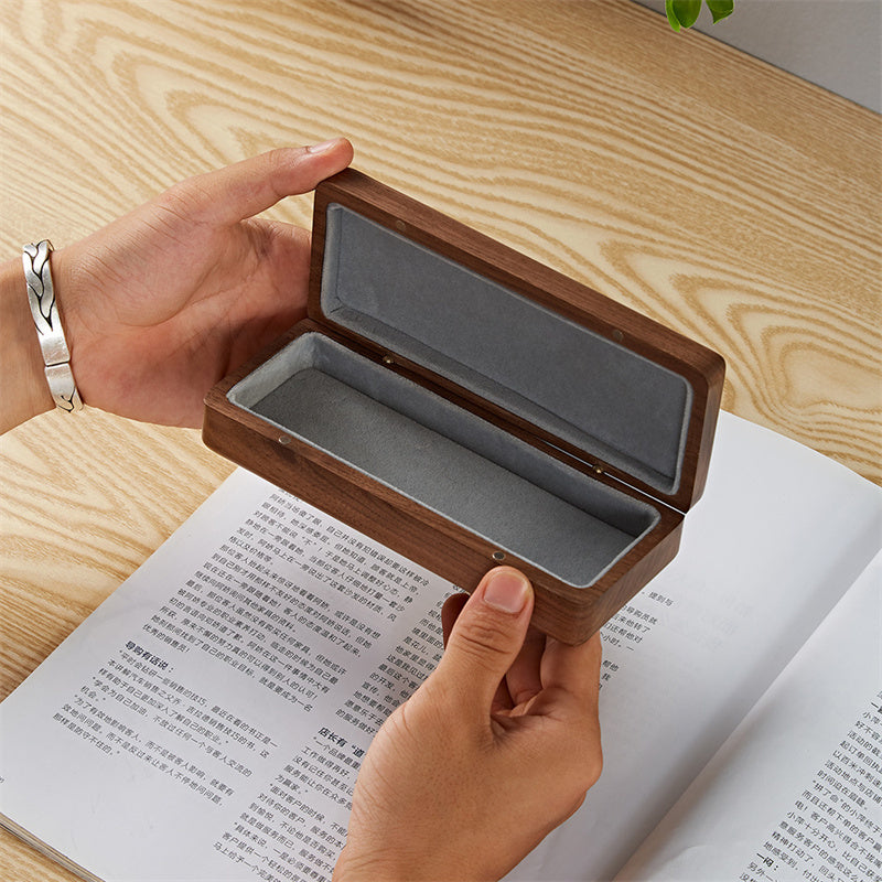 Black Walnut Solid Wood Glasses Storage Box
