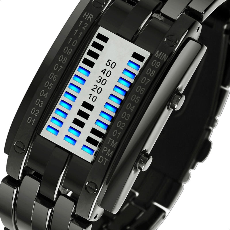 SKMEI 0953 Fashion Creative Sport Watch Women Stainless Steel Strap LED Display Watches 5Bar Waterproof Digital Watch reloj hombre