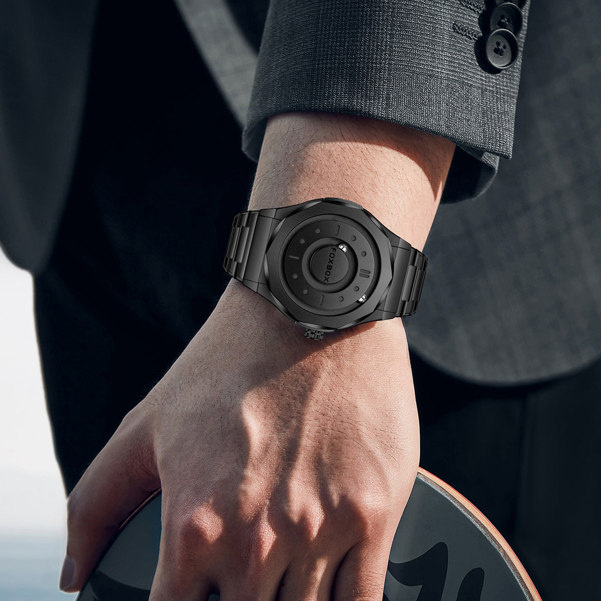 Foxbox/Outdoor Cool Magnetic Levitation Watch Men's High-Tech Creative Personality Concept Watch