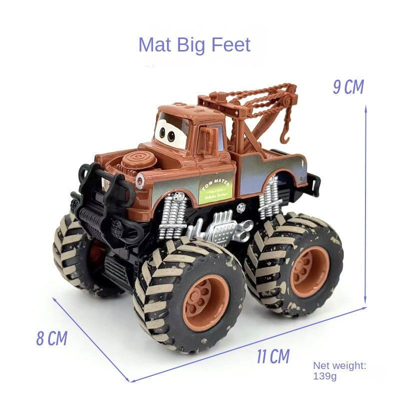 Racing Car Cars Diecast McQueen Mater Dual Inertia Assist Off-Road Alloy Vehicle Kids Toy Boy 4WD