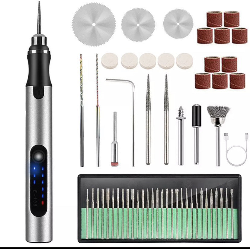 Mini electric carving pen mini electric grinding and polishing machine marking number pen lithium battery