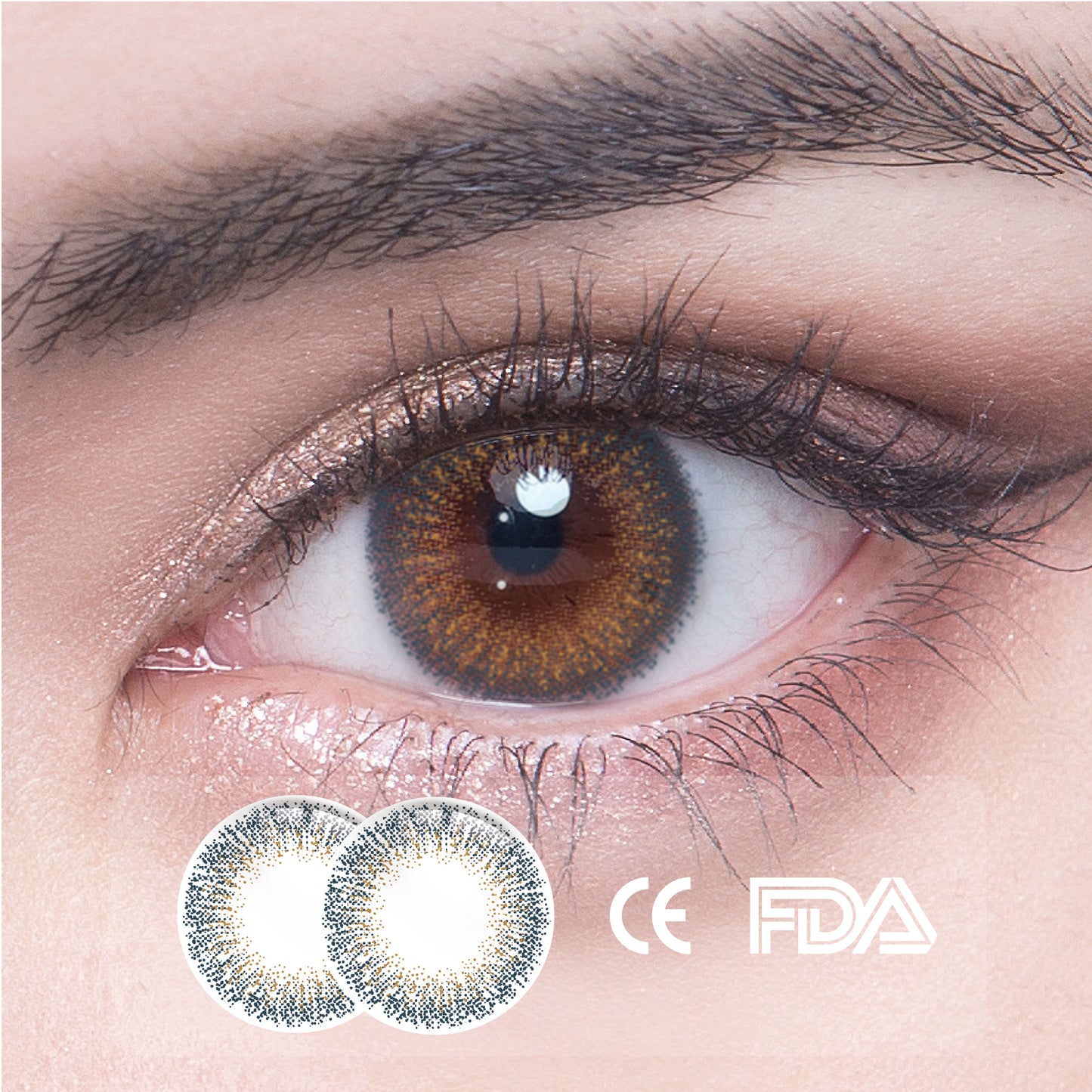  1Pcs FDA Certificate Eyes Beautiful Pupil Colorful Girl Cosplay Contact Lenses