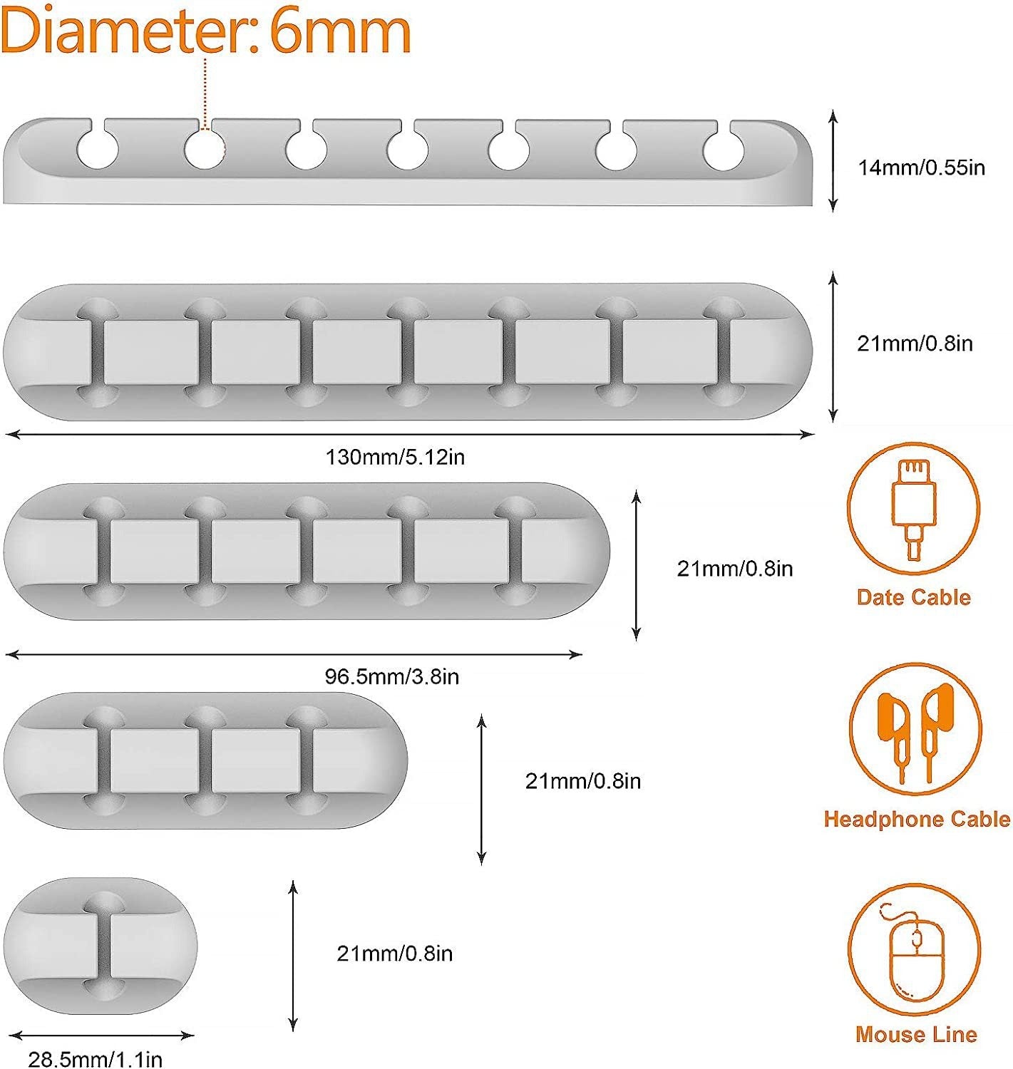 Creative silicone storage hub charging cable organize data cable holder mobile phone desktop cable organizer