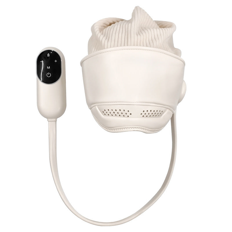 Head Massage Device with Charging Airbag, Sleep Aid, Home Use Massage Helmet, Heat Therapy for Head and Eyes, All-in-One Head Massager