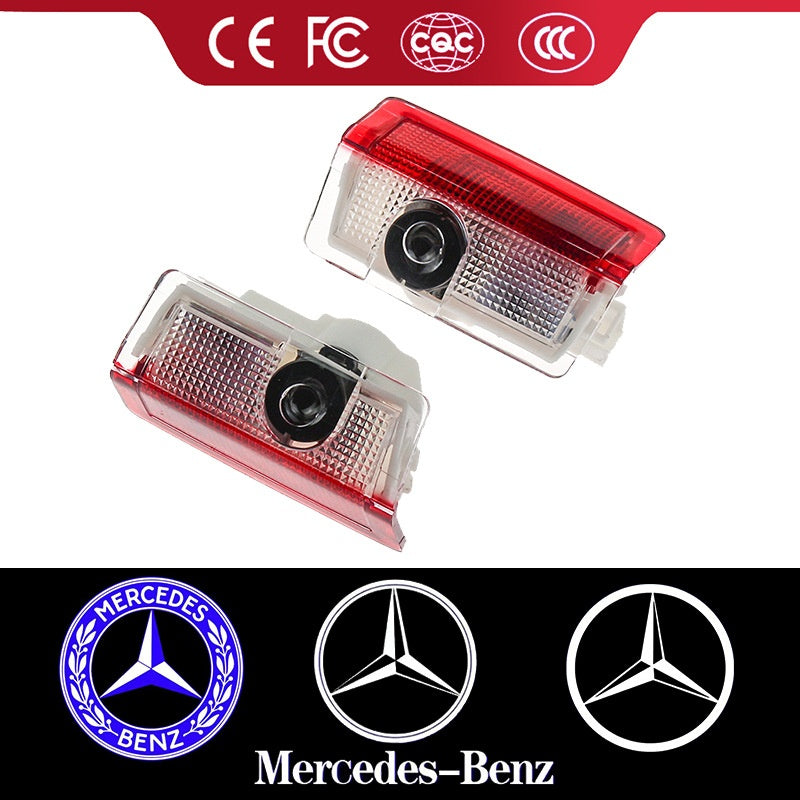 Suitable for Mercedes-Benz Welcome Lights E-Class, C-Class, S-Class, E300L, GLC Door Projection Logo Lights Laser Ground Lighting