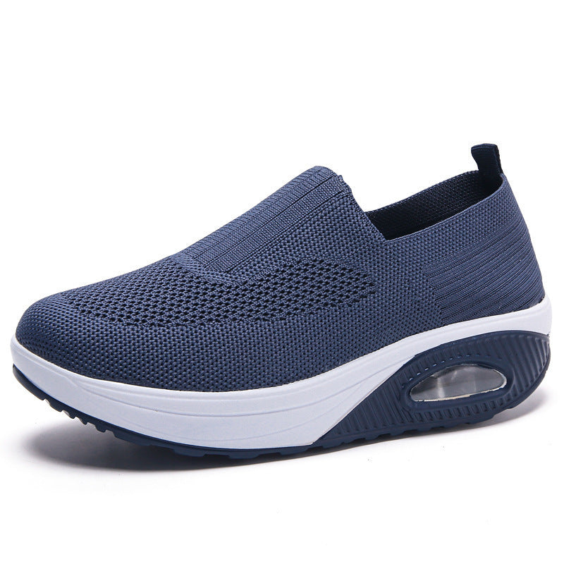 Slip-On Women's Shoes with Thick Air Flyknit Soft Sole