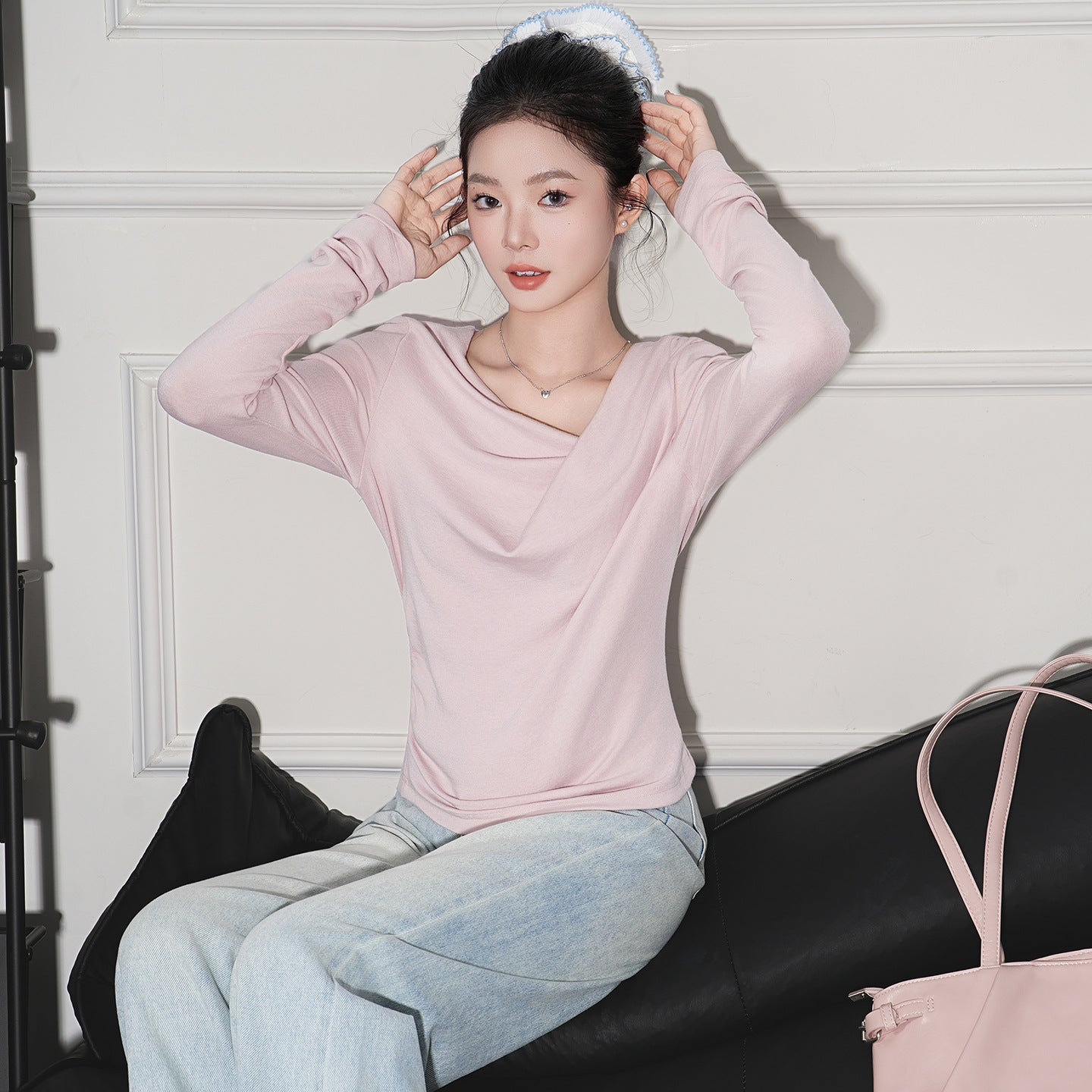 Asymmetric Off-Shoulder T-Shirt for Women, Slim Fit, Unique Design