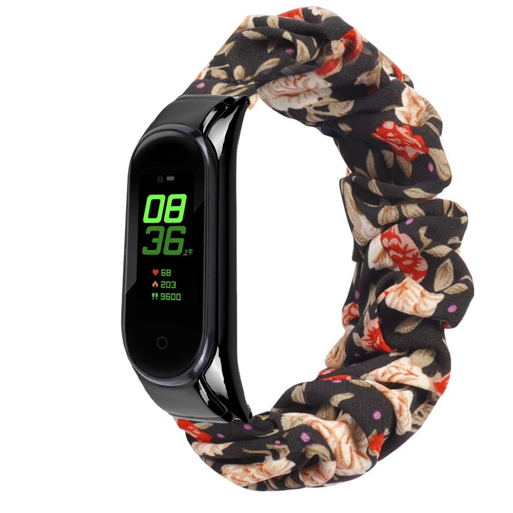 Scrunchies Elastic Strap for Xiaomi Mi band 5 4 3 replaceable Bracelet Mi Band 4 correa Wristband Breathable straps for miband 5