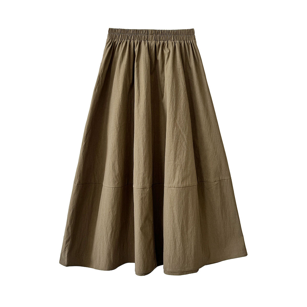 Elastic High-Waisted A-Line Skirt for Women, Office Wear, Versatile Bubble Umbrella Skirt