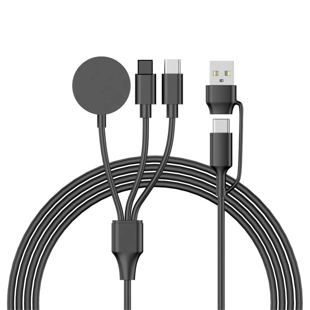 Adapter 3-in-1 watch wireless charging 1-to-3 phone charging cable data cable