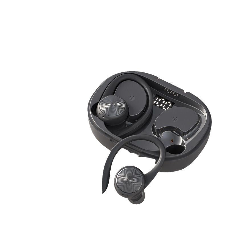 Q36TWS Sports Bluetooth Earphones Hanging Ear 5.4 Sports Sweatproof LED Digital Wireless Earphones